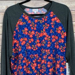 LuLaRoe Women's Randy Baseball Top